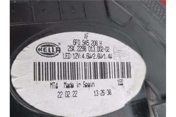 Recambio de piloto trasero derecho para seat ibiza (kj1) 1.0 fr referencia OEM IAM 6F0945208H  