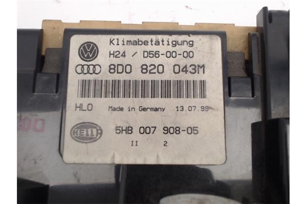 Recambio de mandos climatizador para audi a4 berlina (b5) 1.8 referencia OEM IAM (8D0820043M) (5HB007908-05) 