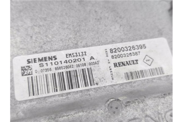 Recambio de centralita para renault clio ii fase ii (b/cb0) 1.2 privilege referencia OEM IAM 8200326395 S110140201A 