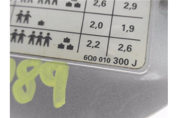 Recambio de tapa exterior combustible para volkswagen polo iv (9n1) 1.4 tdi referencia OEM IAM 6Q0010300J 1H0010092L 