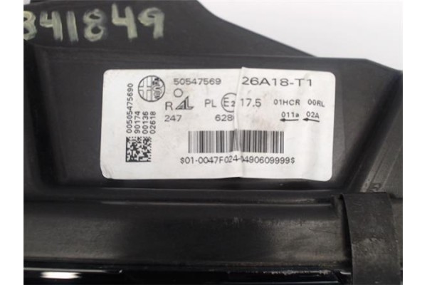Recambio de faro delantero dcho para alfa romeo giulia (952) 2.2 super referencia OEM IAM 00505475690  