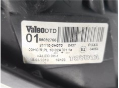 Recambio de faro delantero dcho para toyota aygo (kgb/wnb) 1.0 básico referencia OEM IAM 811100H070 89092755 