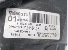 Recambio de faro delantero izquierdo para toyota aygo (kgb/wnb) 1.0 básico referencia OEM IAM 811600H070 89092754 