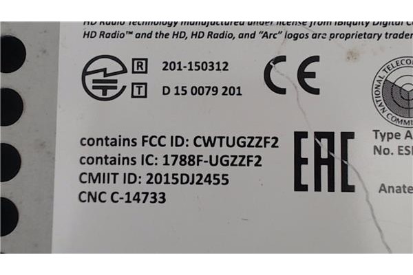 Recambio de radio / cd para volkswagen t6 transporter furgón/combi (sg) 2.0 kombi 4motion referencia OEM IAM CWTUGZZF2 1788FUGZZ