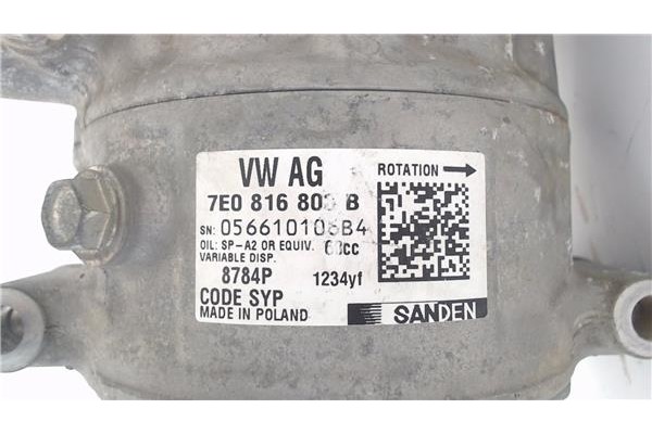 Recambio de compresor aire acond. para volkswagen t6 transporter furgón/combi (sg) 2.0 kombi 4motion referencia OEM IAM 7E081680