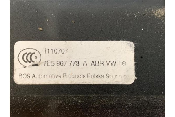Recambio de bandeja trasero para volkswagen t6 transporter furgón/combi (sg) 2.0 kombi 4motion referencia OEM IAM 7E5867773A  