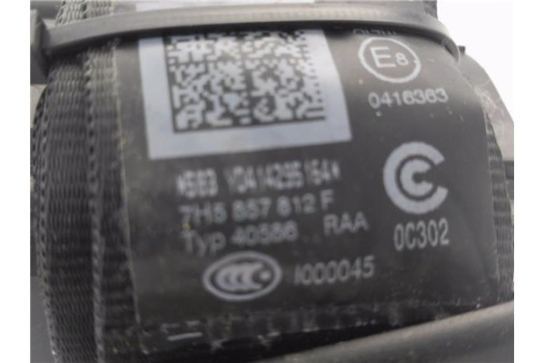 Recambio de cinturon 3ª fila derecho para volkswagen t6 transporter furgón/combi (sg) 2.0 kombi 4motion referencia OEM IAM 7H585