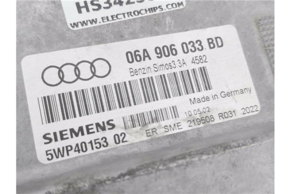 Recambio de centralita para audi a3 (8l) 1.6 ambiente referencia OEM IAM 06A906033BD 5WP4015302 