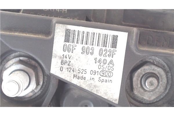 Recambio de alternador para volkswagen golf v (1k1) 1.9 tdi referencia OEM IAM 06F903023F  