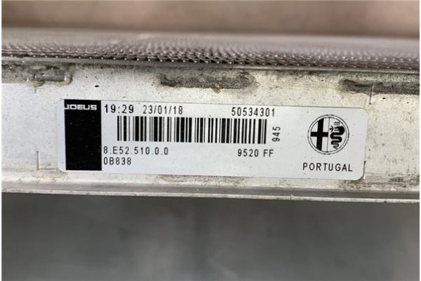 Recambio de intercooler para alfa romeo giulia (952) 2.2 super referencia OEM IAM 50534301  