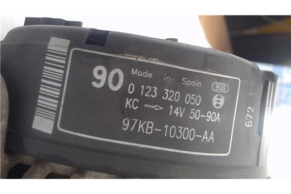 Recambio de alternador para ford ka (ccq) 1.3 i referencia OEM IAM 0123320050 97KB10300AA 