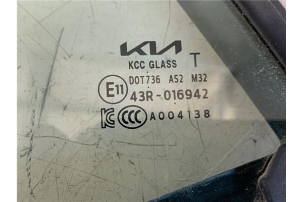 Recambio de luna fija puerta trasero izquierda para kia picanto (ja) 1.0 gdi drive 5mt referencia OEM IAM 43R016942  