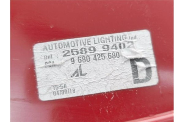 Recambio de piloto trasero derecho para peugeot 308 1.6 gt referencia OEM IAM 9680425680 25899402 