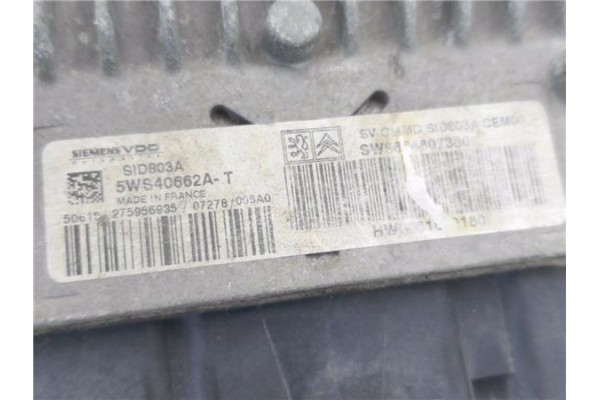 Recambio de centralita para fiat scudo 2.0 d multijet referencia OEM IAM 9664807380 5WS40662AT 