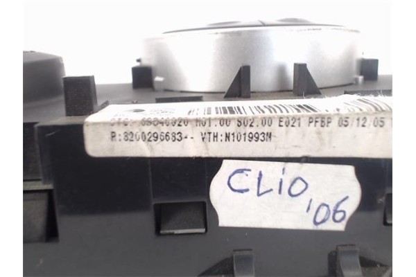 Recambio de mandos climatizador para renault clio iii referencia OEM IAM (8200296683) (69340020) 
