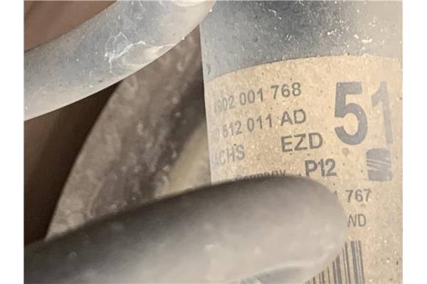 Recambio de amortiguador trasero izquierdo para seat altea (5p1) 1.9 tdi referencia OEM IAM JZW513025B 814902001768 