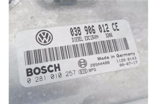 Recambio de centralita para skoda fabia (6y2/6y3) 1.9 comfort referencia OEM IAM 038906012CE 281010257 