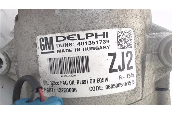 Recambio de compresor aire acond. para opel astra j 1.7 cdti referencia OEM IAM 401351739 13250606 