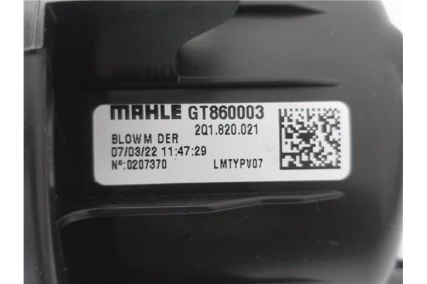 Recambio de motor calefaccion para seat ibiza (kj1) 1.0 fr referencia OEM IAM 2Q1819021 GT860003 