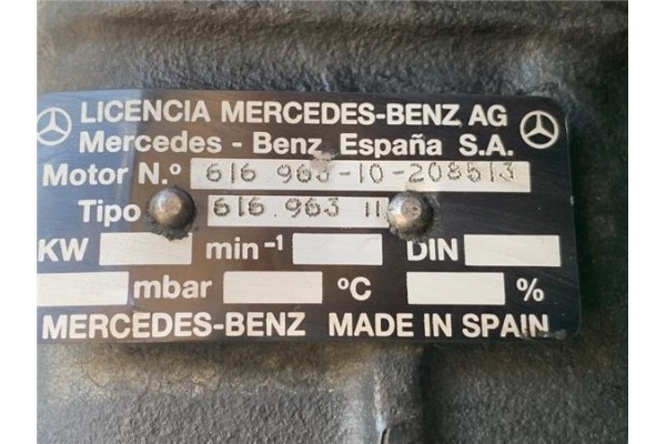 Recambio de motor completo para mercedes-benz mb 100 d furgón/combi (631) 2.4 combi i (bm 631.333/343) referencia OEM IAM 616963