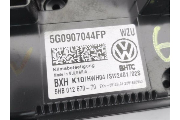 Recambio de mandos climatizador para volkswagen golf vii berlina (bq1/be2) 1.6 sport referencia OEM IAM 5G0907044FP 5HB01267070 