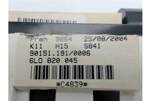Recambio de mandos calefaccion / a.a. para seat ibiza (6l1) 1.2 cool referencia OEM IAM 6L0820045 90151191 