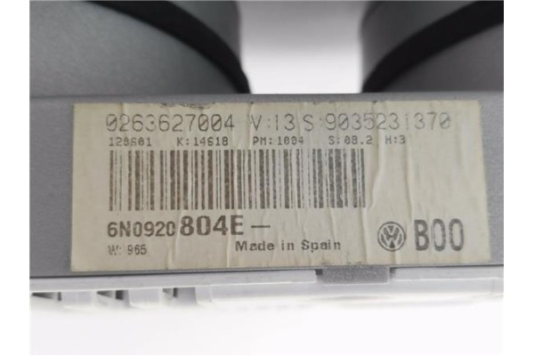 Recambio de cuadro completo para volkswagen polo iii berlina (6n2) 1.4 conceptline referencia OEM IAM 6N0920804E 263627004 