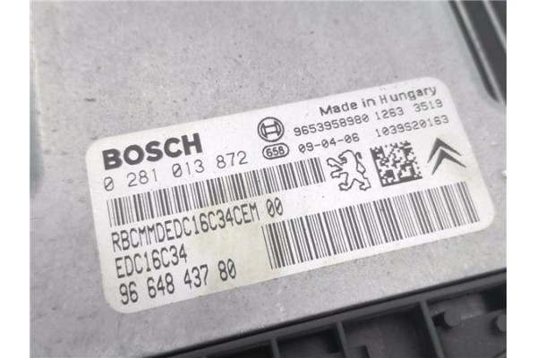 Recambio de centralita para peugeot 308 1.6 confort referencia OEM IAM 9664843780 281013872 