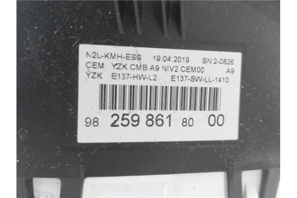 Recambio de cuadro completo para peugeot 208 1.2 access referencia OEM IAM 9825986180 769167080U 