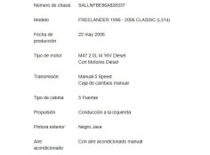 land rover freelander (ln) del año 2006