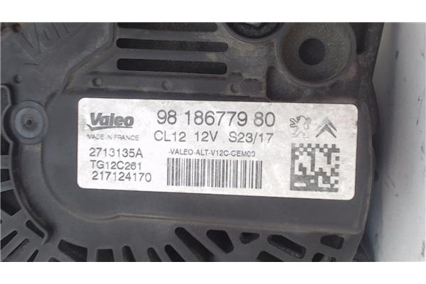 Recambio de alternador para citroen c3 1.2 feel referencia OEM IAM 9818677980 2713135A 