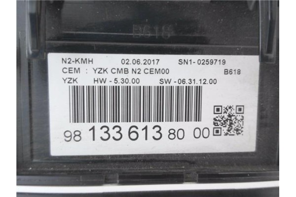 Recambio de cuadro completo para citroen c3 1.2 feel referencia OEM IAM 9813361380  
