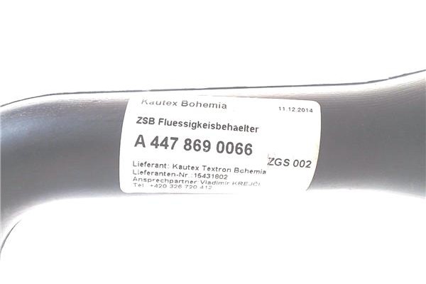 Recambio de deposito limpiaparabrisas para mercedes-benz vito furgón (447) 2.1 114/116 cdi, 119 cdi/bt 4x4 extralang (447.605) r
