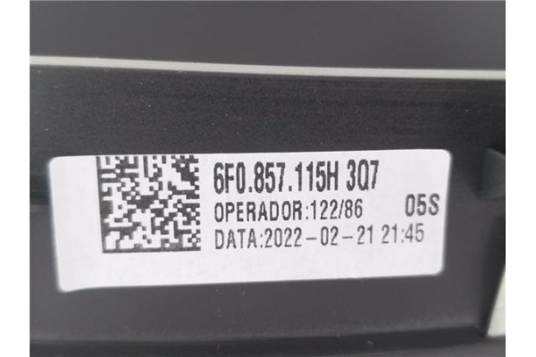 Recambio de embellecedor cuadro instrumentos para seat ibiza (kj1) 1.0 fr referencia OEM IAM 6F0857115H  