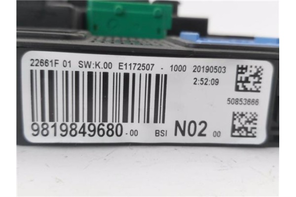 Recambio de bsi para peugeot 208 1.2 access referencia OEM IAM 9819849680  