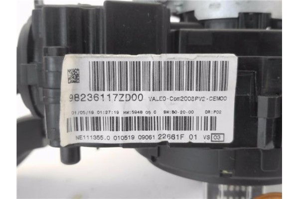 Recambio de mando intermitencia para peugeot 208 1.2 access referencia OEM IAM 98236117ZD  