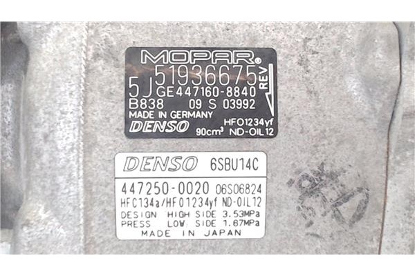 Recambio de compresor aire acond. para jeep renegade (bu) 1.6 limited fwd referencia OEM IAM 4472500020 51936675 