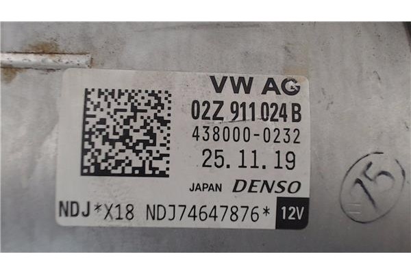 Recambio de motor arranque para volkswagen golf vii berlina (bq1/be2) 1.6 sport referencia OEM IAM 02Z911024B 4380000232 