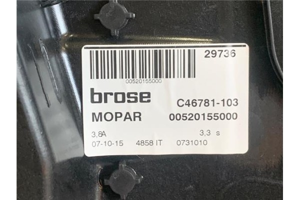 Recambio de elevalunas electrico delantero izquierdo para jeep renegade (bu) 1.6 limited fwd referencia OEM IAM C46781103 520155