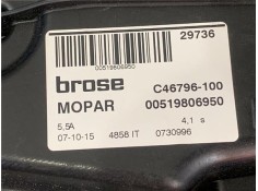 Recambio de elevalunas electrico trasero derecho para jeep renegade (bu) 1.6 limited fwd referencia OEM IAM C46796100 519806950 