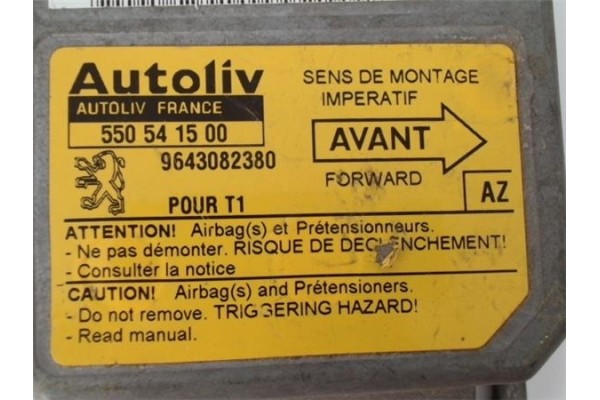 Recambio de centralita airbag para peugeot 206 referencia OEM IAM AUTOLIV 550541500 