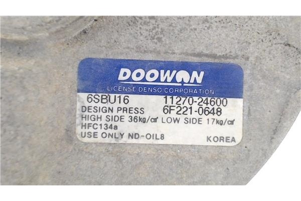 Recambio de compresor aire acond. para kia rio (jb) 1.4 16v referencia OEM IAM 1127024600 6F2210648 