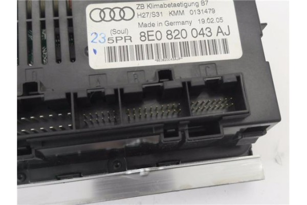 Recambio de mandos climatizador para audi a4 berlina (8e) 2.0 tdi 16v (103kw) referencia OEM IAM 8E0820043AJ  