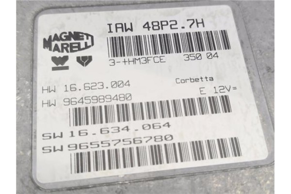 Recambio de centralita para citroen c2 1.1 referencia OEM IAM 9655756780 IAW48P27H 