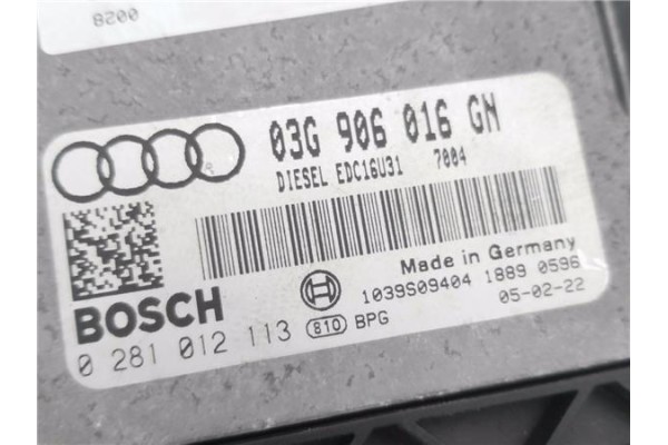 Recambio de centralita para audi a4 berlina (8e) 2.0 tdi 16v (103kw) referencia OEM IAM 03G906016GN 281012113 