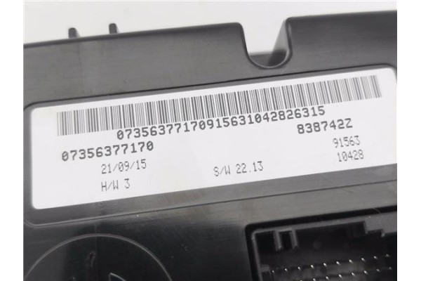 Recambio de mandos climatizador para jeep renegade (bu) 1.6 limited fwd referencia OEM IAM 07356377170 838742Z 