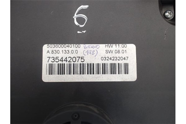 Recambio de mandos climatizador para fiat ii bravo (198) referencia OEM IAM (735442075) (555600042100) 