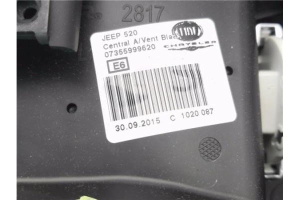 Recambio de rejilla entrada de aire para jeep renegade (bu) 1.6 limited fwd referencia OEM IAM 07355999620  