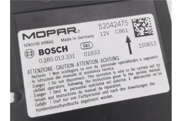 Recambio de centralita airbag para jeep renegade (bu) 1.6 limited fwd referencia OEM IAM 52042475 285013331 