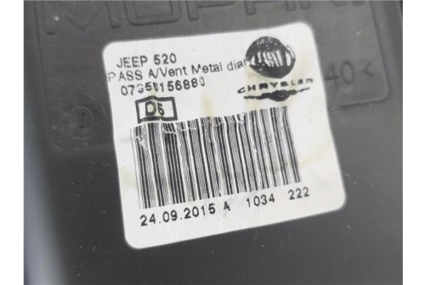 Recambio de rejilla entrada de aire para jeep renegade (bu) 1.6 limited fwd referencia OEM IAM 07356156880  